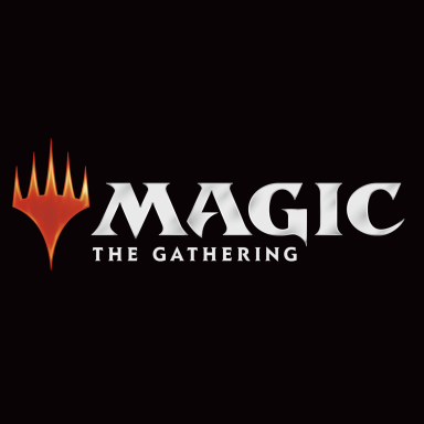 The Gathering-logotyp på svart bakgrund